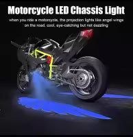 Wings Light For Bike High Quality Bike Accessories Angel Wings LED Light For Bikes, Led Floor Display Lights Auto Decoration High Quality Bike Accessories Wings Light For Bike Red Blue White Paro Wali Light Modification Parts For Bikes