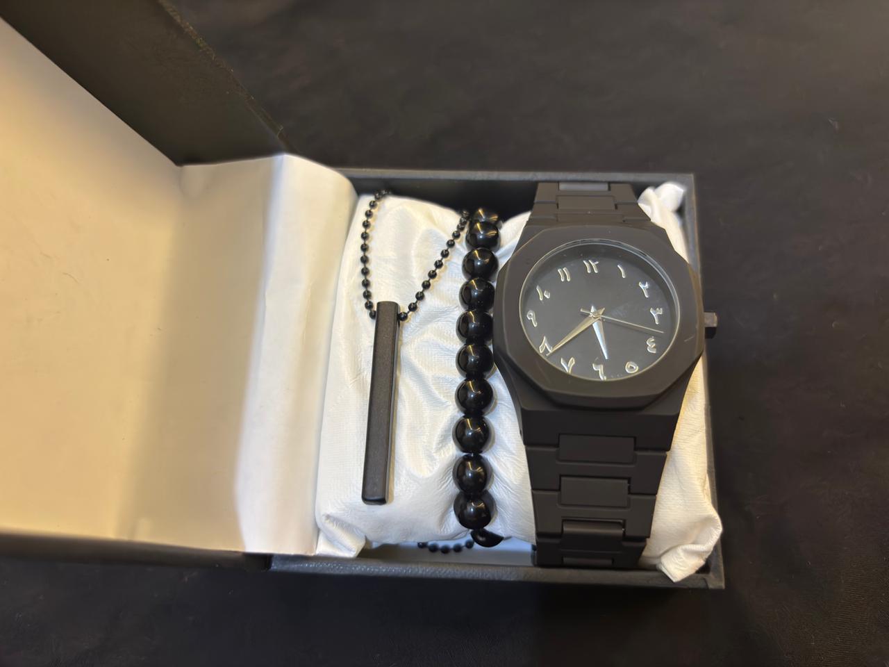 Black Deal Box Arabic Aura Watch Box