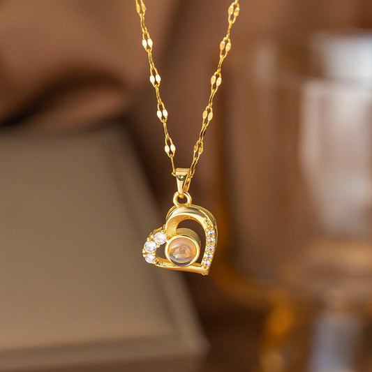 I Love you” in 100 different languages Necklace