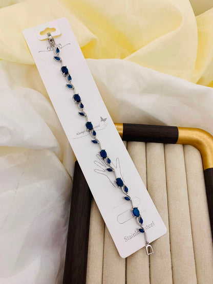 Elegant Blossom Stone Bracelet