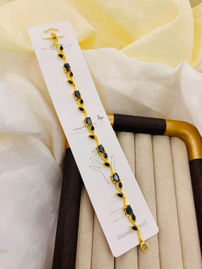 Elegant Blossom Stone Bracelet