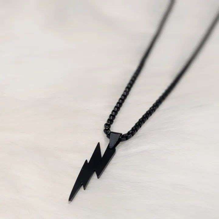 Stylish Flash Style Thunder Pendent For Boys | WaterProof Stainless Steel Trendy Men's Chain - Pendent | New Design Chain For Boys & Men | Perfect For Gift