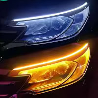 Audi-Style Flexible DRL Headlight Strips | LED Daytime Running Lights with Sequential Turn Ind