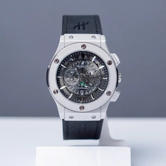 Luxury Skeleton Chronograph Style Watch